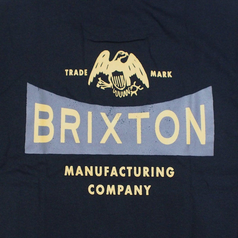 BRIXTON Tシャツ PINNACLE S/S STANDARD TEE ブラック 商品画像 プリントデザイン