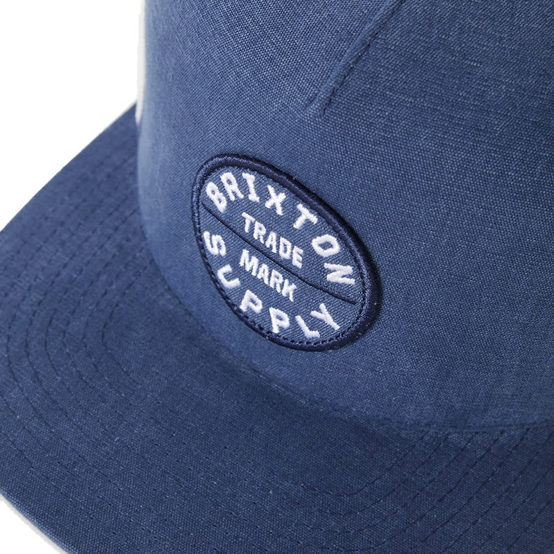 BRIXTON メッシュキャップ OATH MP TRUCKER HAT ブルーシャンブレー/ホワイト 商品画像 クローズアップ