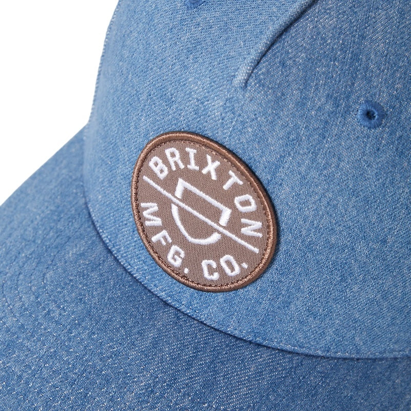 BRIXTON キャップ CREST C MP SNAPBACK デニム 商品画像 クローズアップ