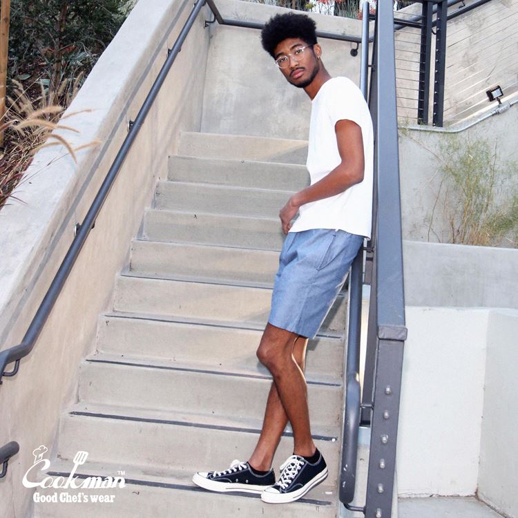 COOKMAN ショーツ "CHEF SHORT PANTS" (Chambray / Light Blue)