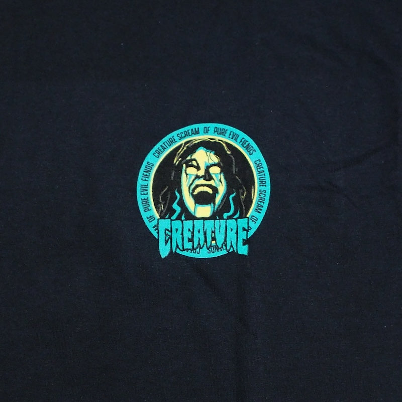 CREATURE Tシャツ POSSESSED TEE ブラック 商品画像 フロントプリント