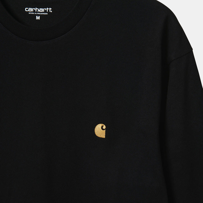 Carhartt WIP　L/STシャツ　"L/S CHASE T-SHIRT"　(Black / Gold)