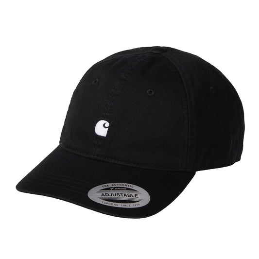Carhartt WIP　キャップ　"MADISON LOGO CAP"　(Black / White)