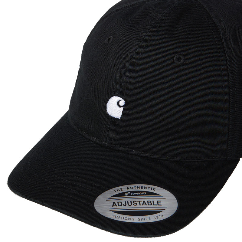 Carhartt WIP　キャップ　"MADISON LOGO CAP"　(Black / White)