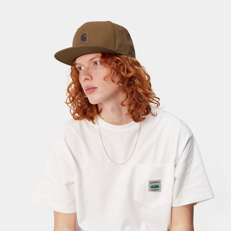 Carhartt WIP キャップ LOGO CAP ハミルトン ブラウン 着用画像