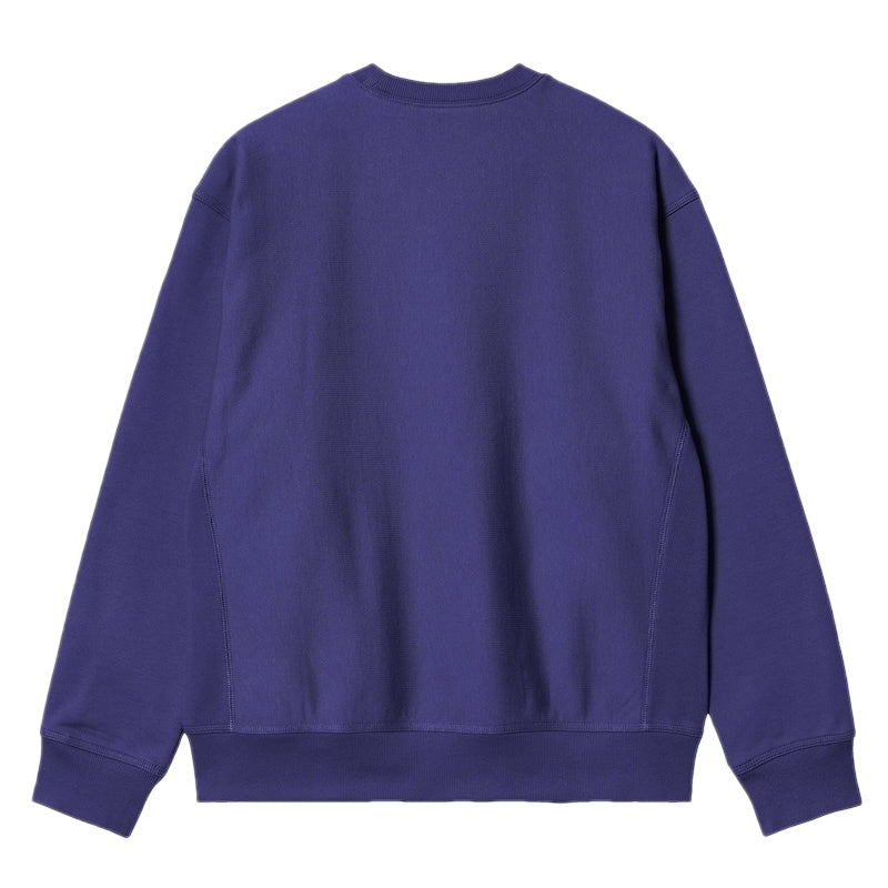 ★30%OFF★ Carhartt WIP クルースウェット "AMERICAN SCRIPT SWEATSHIRT" (Aura)