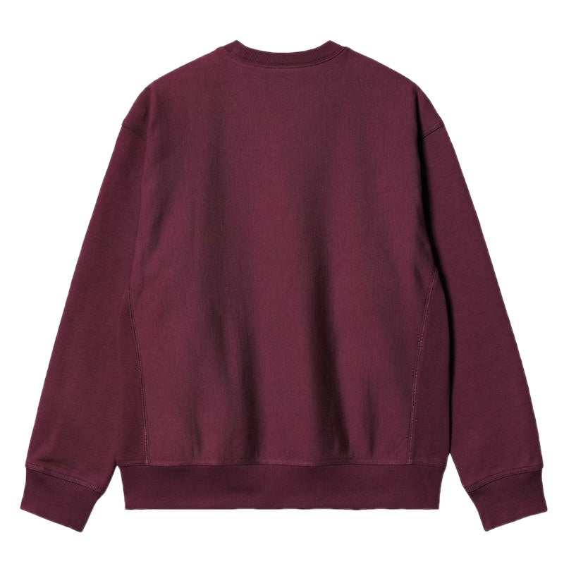 ★30%OFF★ Carhartt WIP クルースウェット "AMERICAN SCRIPT SWEATSHIRT" (Malbec)