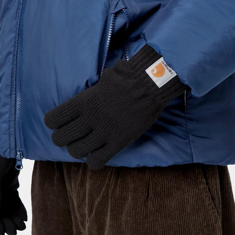 Carhartt WIP 手袋 グローブ WATCH GLOVES ブラック 着用画像