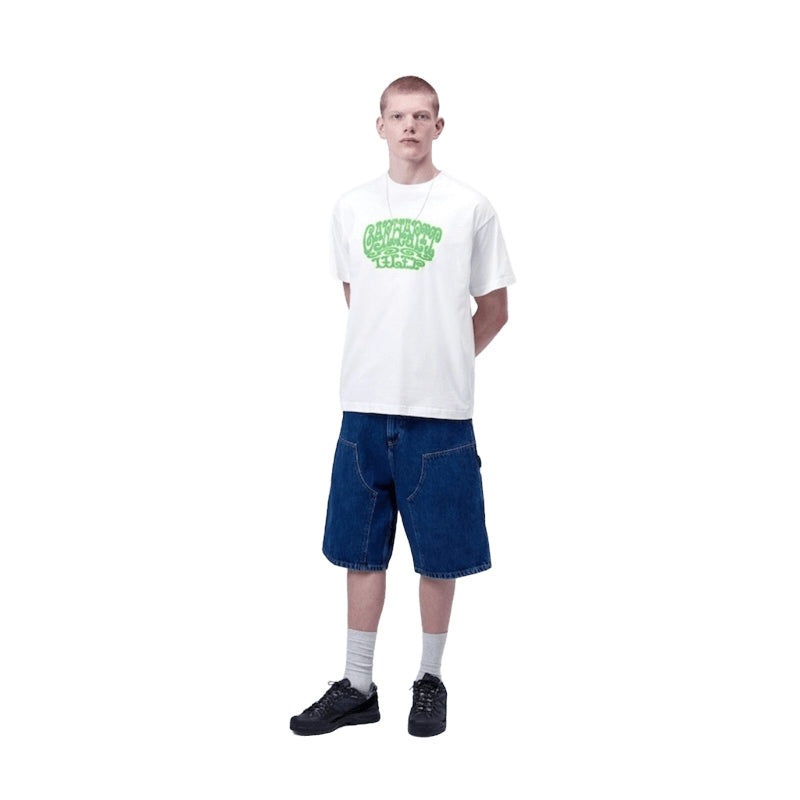 Carhartt WIP Tシャツ S/S TIPSY TYPE T-SHIRT ホワイト 着用画像 全身