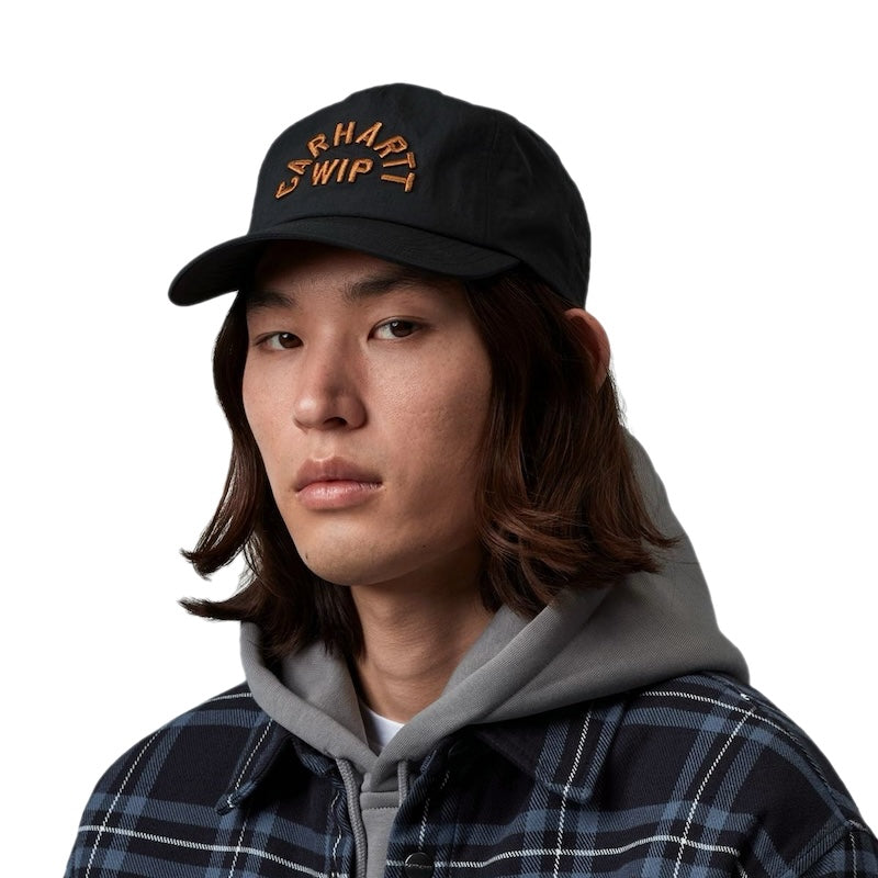 Carhartt WIP キャップ ARCH SCRIPT CAP ブラック 着用画像