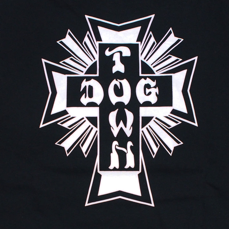 DOGTOWN　L/STシャツ　"CROSS LOGO L/S TEE"　(Black / White)