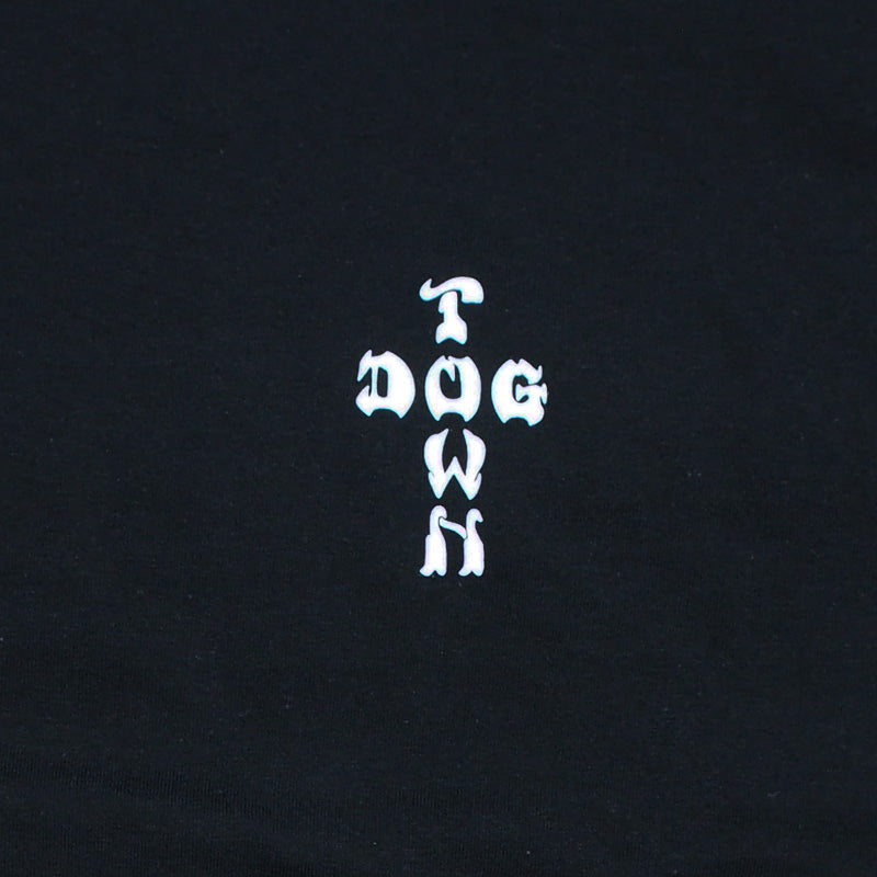 DOGTOWN　L/STシャツ　"CROSS LOGO L/S TEE"　(Black / White)