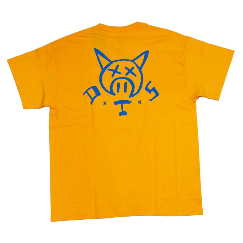 DOGTOWN　Tシャツ　"PIG DTS TEE"　(Gold / Blue)