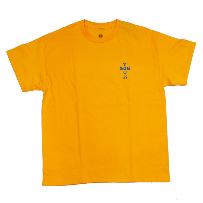 DOGTOWN　Tシャツ　"PIG DTS TEE"　(Gold / Blue)