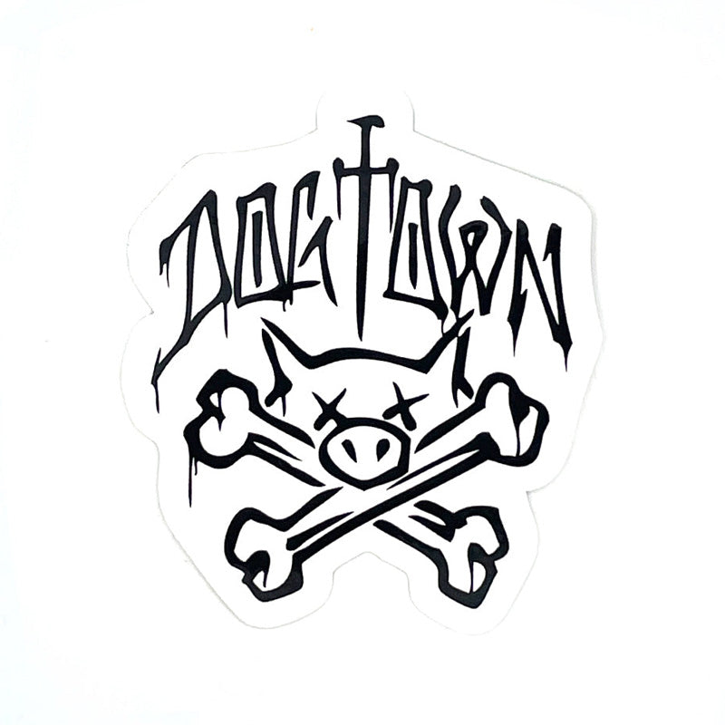 DOGTOWN ステッカー "PIG & BONES STICKER - 3.5""