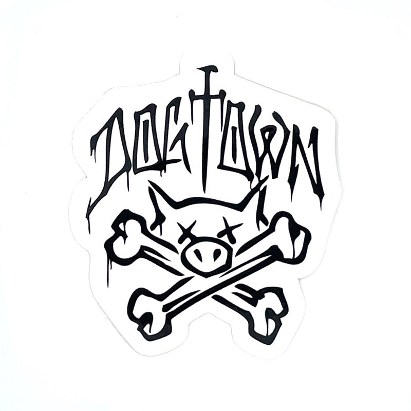 DOGTOWN　ステッカー　"PIG & BONES STICKER - 3.5""