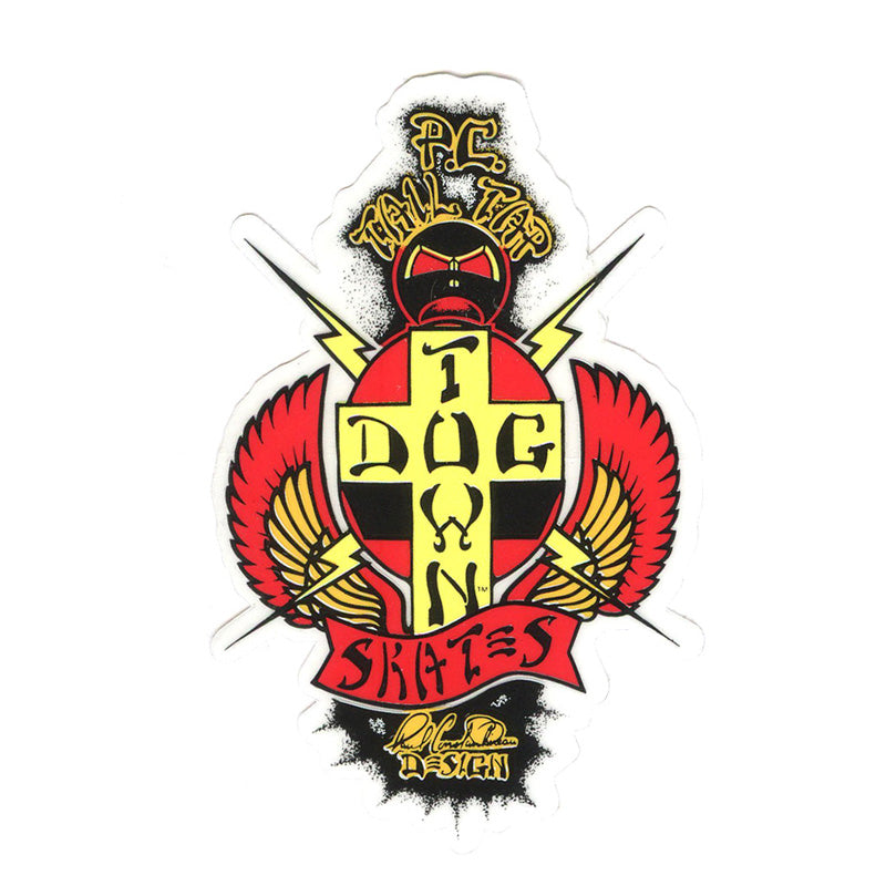 DOGTOWN ステッカー "PC TAIL TAP 70s STICKER - 4""