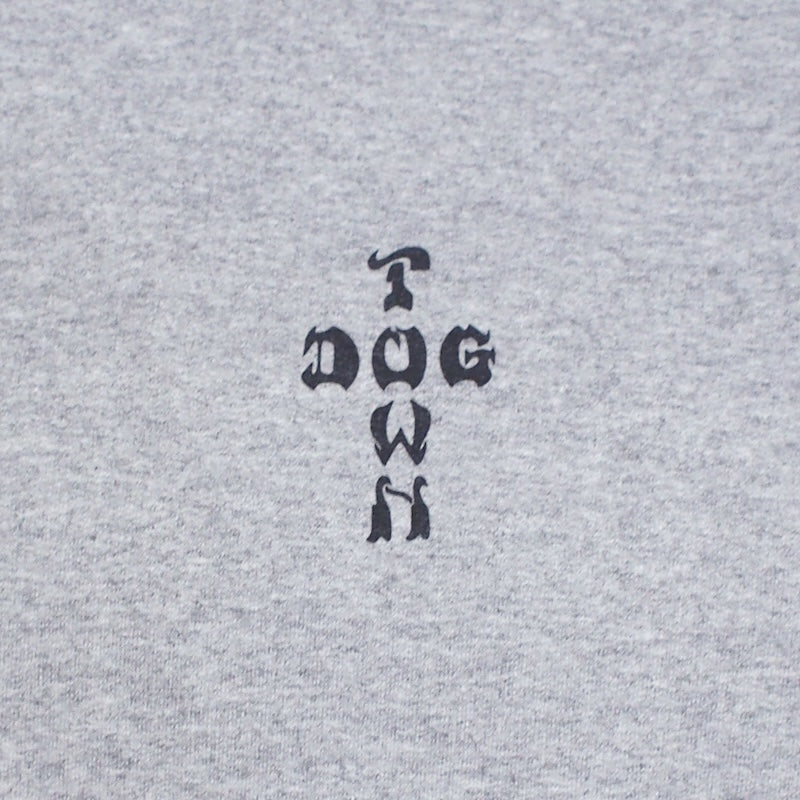 DOGTOWN パーカー "CROSS LOGO HOODIE" (Gray / Black)