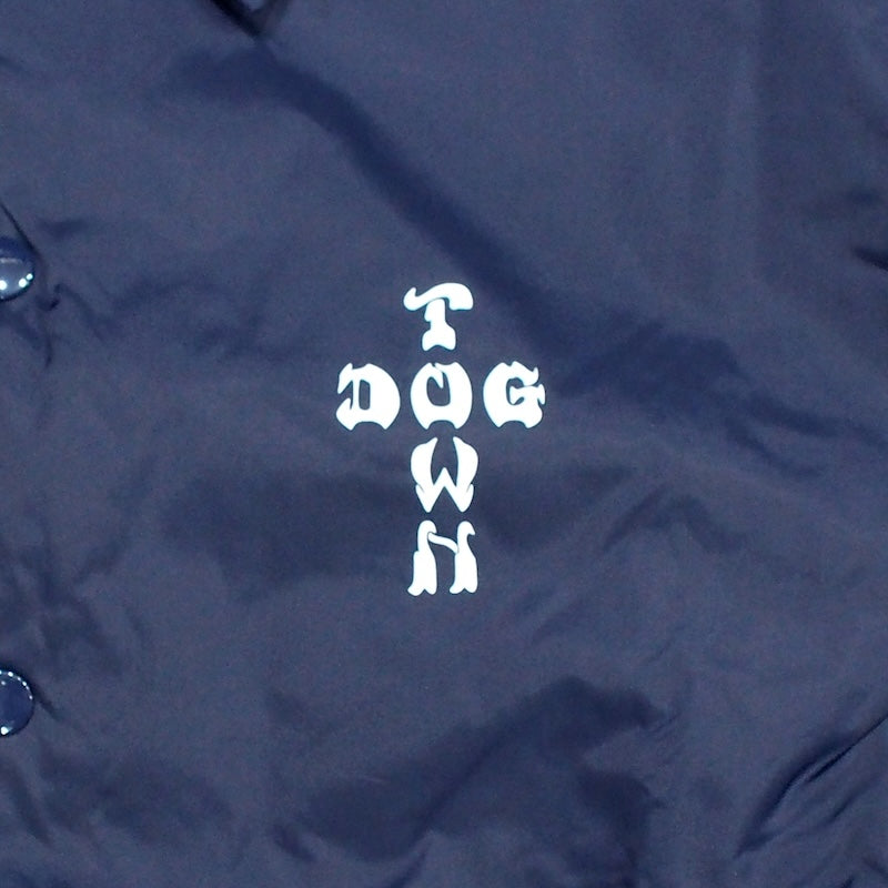 DOGTOWN コーチジャケット "CROSS LOGO COACH JACKET" (Navy / White)
