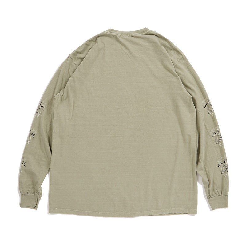 Deviluse　L/STシャツ　"PENTAGRAM L/S TEE"　(Washed Sand)