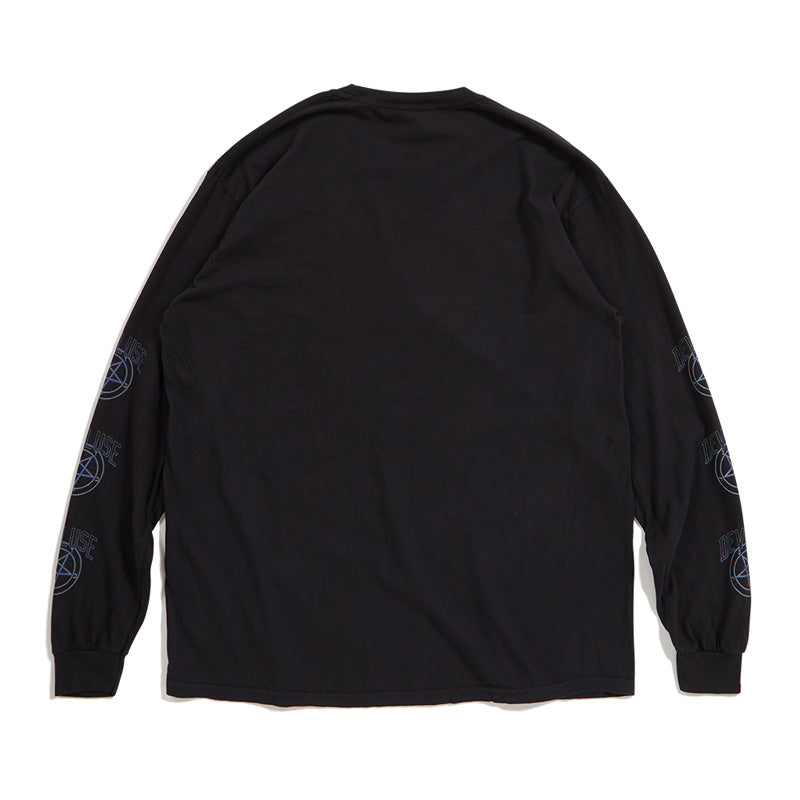 Deviluse　L/STシャツ　"PENTAGRAM L/S TEE"　(Washed Black)