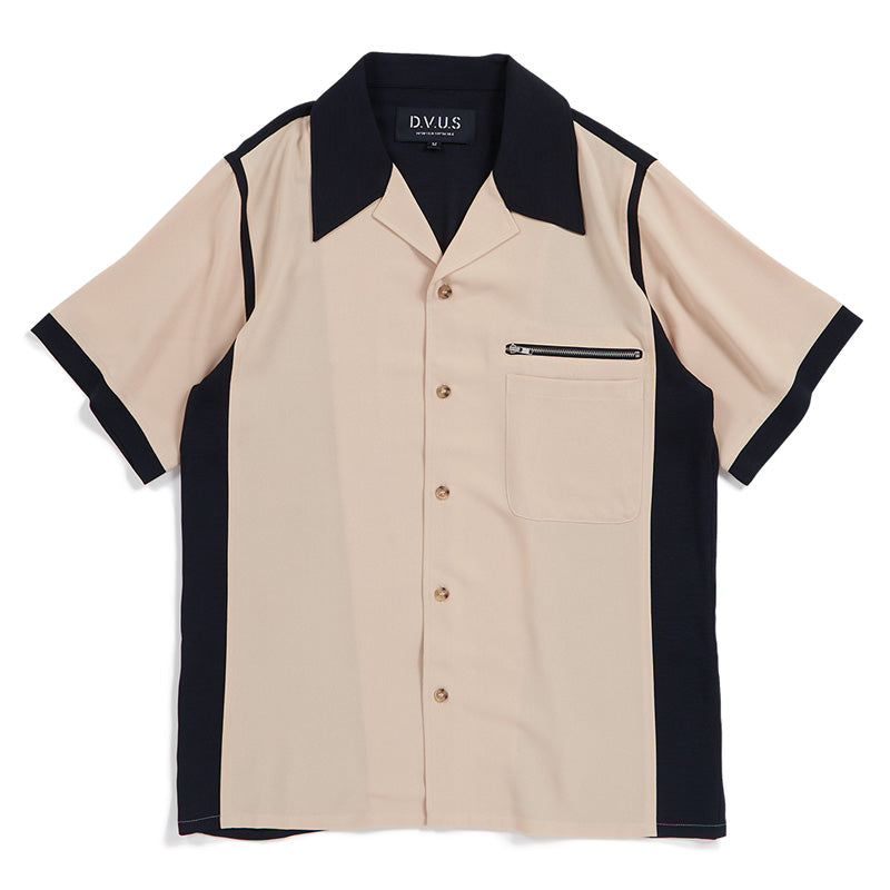 Deviluse　S/Sシャツ　"BOWLING SHIRTS"　(Khaki)