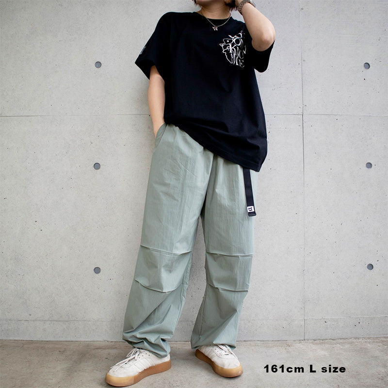 Deviluse　パンツ　"SYNTHETIC WIDE PANTS"　(Olive)