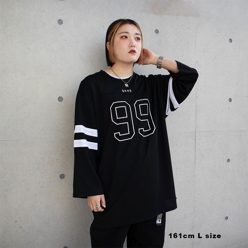 Deviluse　フットボールTシャツ　"FOOTBALL TEE"　(Black)