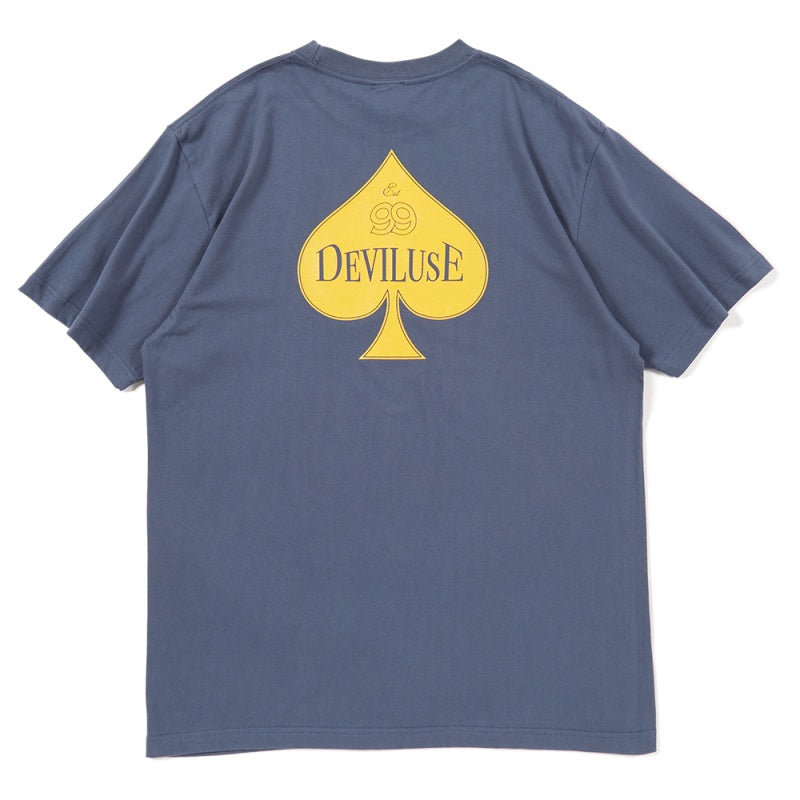 ★30%OFF★ Deviluse Tシャツ "SPADE TEE" (Navy)