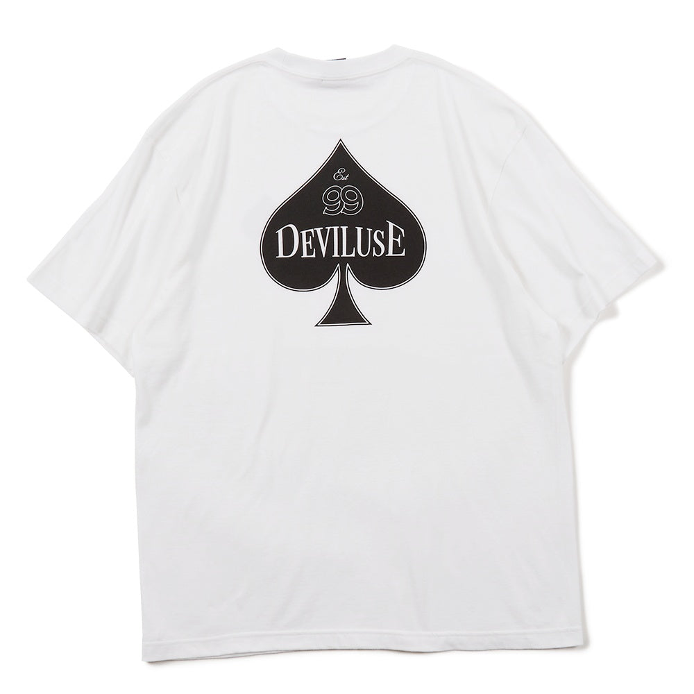 Deviluse Tシャツ "SPADE TEE" (White)