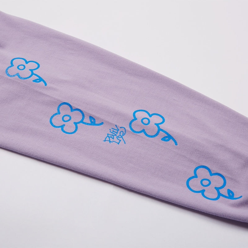 Deviluse L/STシャツ "WORLD PEACE L/S TEE" (Purple)