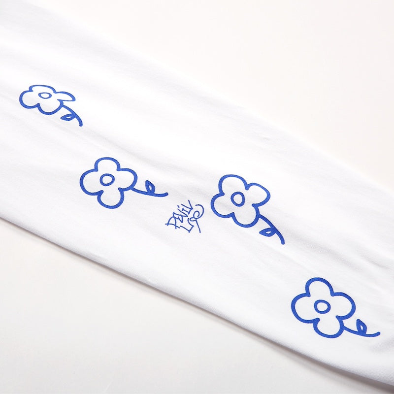 Deviluse L/STシャツ "WORLD PEACE L/S TEE" (White)