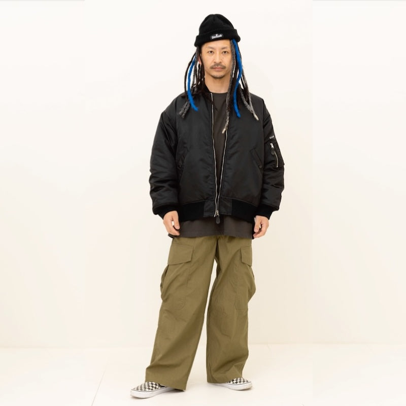 ★30%OFF★ Deviluse パンツ "WIDE CARGO PANTS" (Olive)