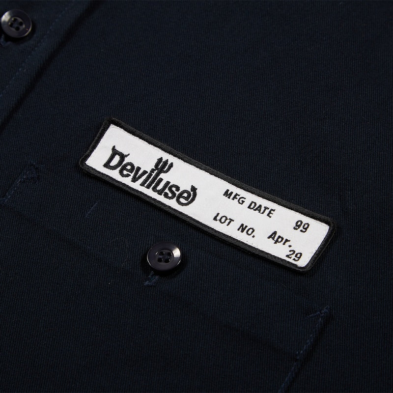 Deviluse L/Sシャツ "WORK SHIRTS" (Black)