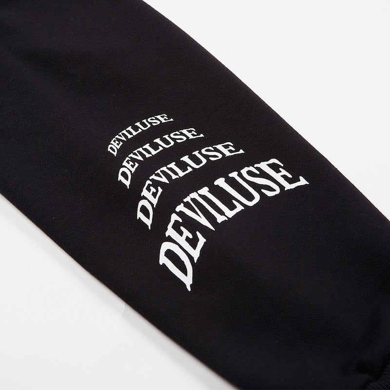 Deviluse パーカー "BORN TO BE FREE PULLOVER HOODED" (Black)