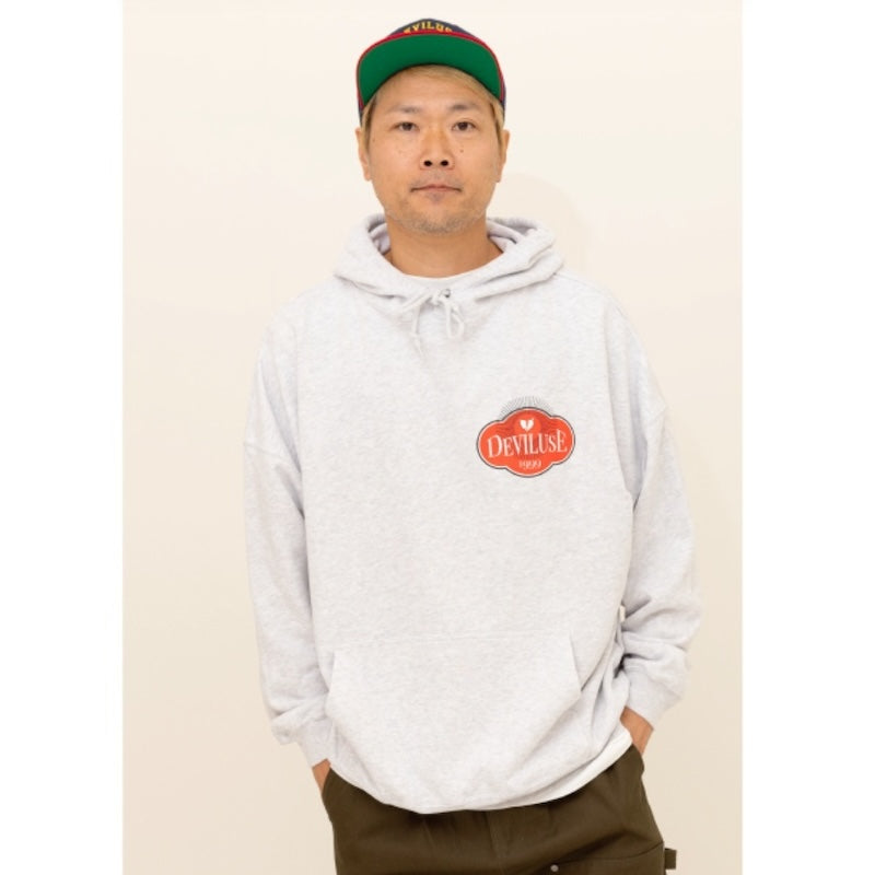 ★30%OFF★ Deviluse パーカー "RISING PULLOVER HOODED" (Ash)
