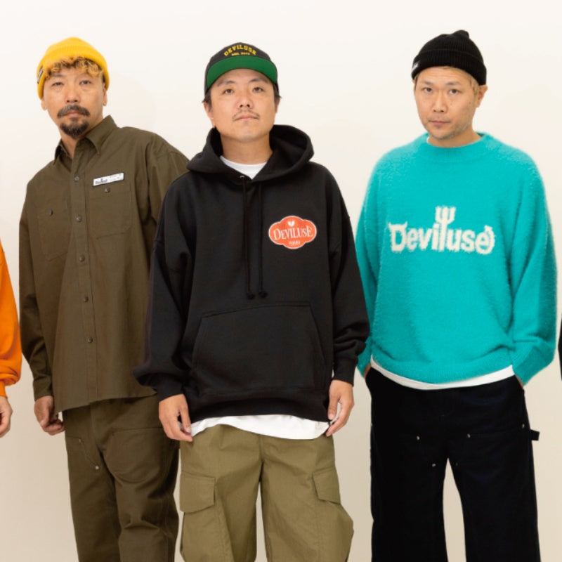Deviluse パーカー "RISING PULLOVER HOODED" (Black)