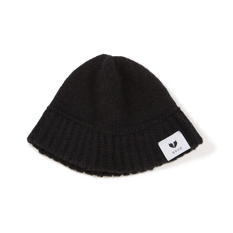 Deviluse ハット "KNIT BUCKET HAT" (Black)