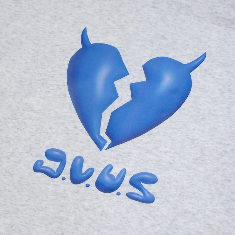 Deviluse パーカー "PLUMP HEART PULLOVER HOODED" (Ash)