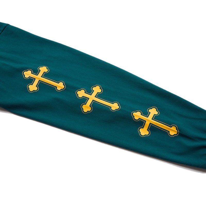 Deviluse L/STシャツ "SACRED HEART L/S TEE" (Green)