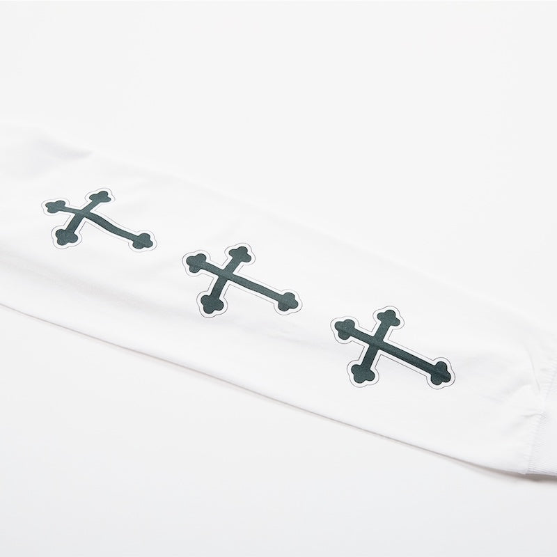 Deviluse L/STシャツ "SACRED HEART L/S TEE" (White)