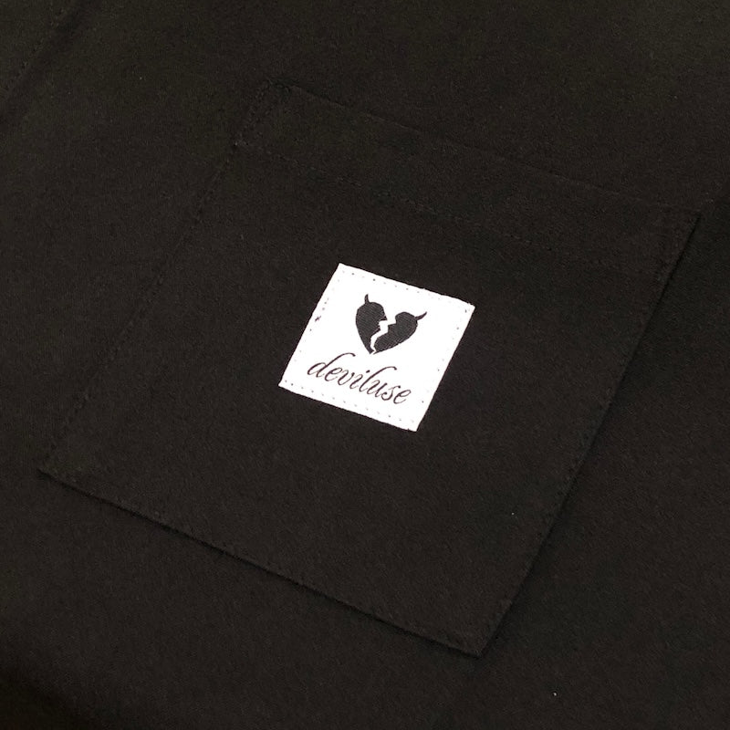 Deviluse S/Sシャツ "HEARTACHES S/S SHIRTS" (Black)