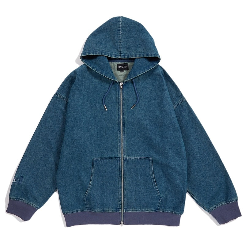 Deviluse ジャケット Deviluse ジャケット DENIM ZIP HOODIE インディゴ | ストリートウェア
