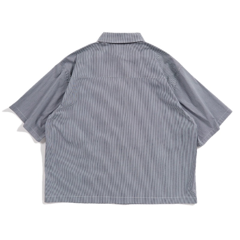 Deviluse S/Sシャツ CHECK S/S SHIRTS ブラック 商品画像 背面