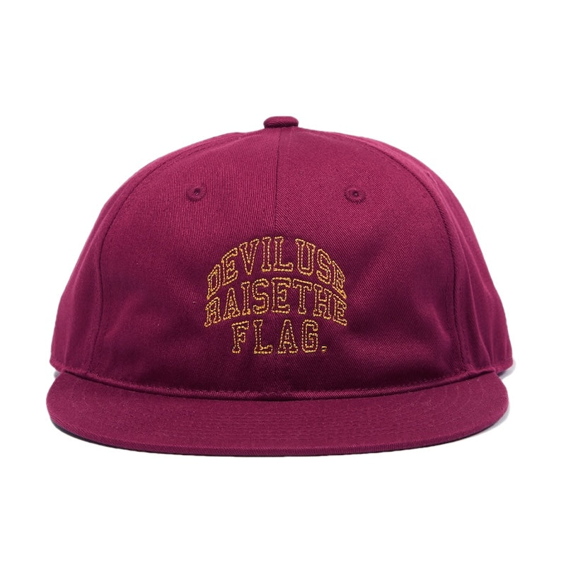 Deviluse キャップ COLLEGE CAP バーガンディー | ストリートウェア