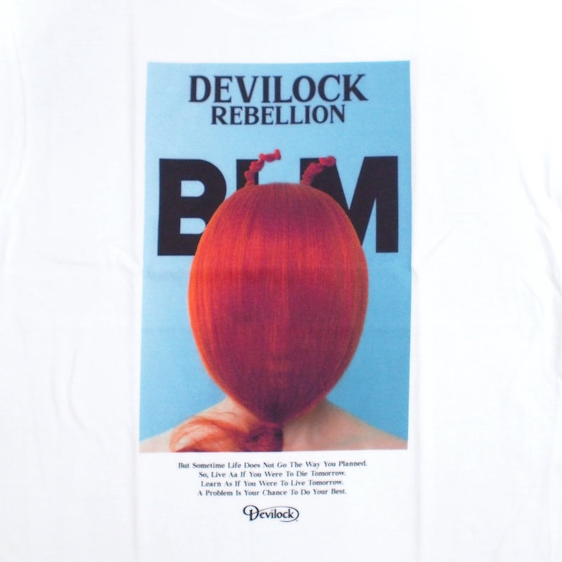 Devilock Tシャツ "REBELLION TEE" (White)