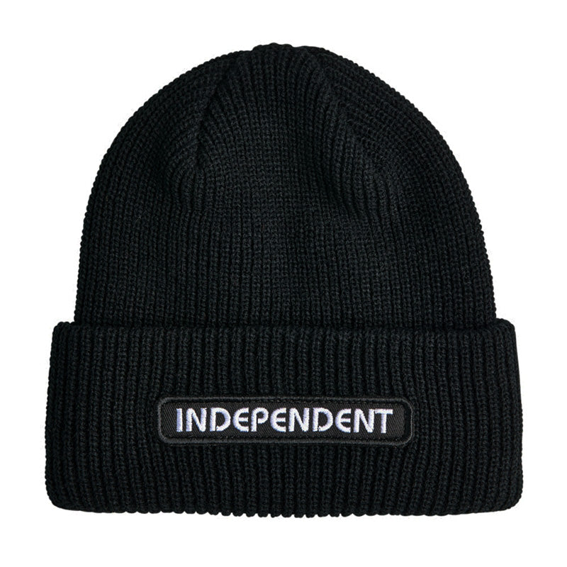 INDEPENDENT　ビーニー　"B/C GROUNDWORK BEANIE"　(Black)