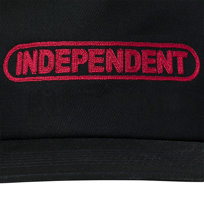 INDEPENDENT　キャップ　"BASEPLATE SNAPBACK CAP"　(Black)
