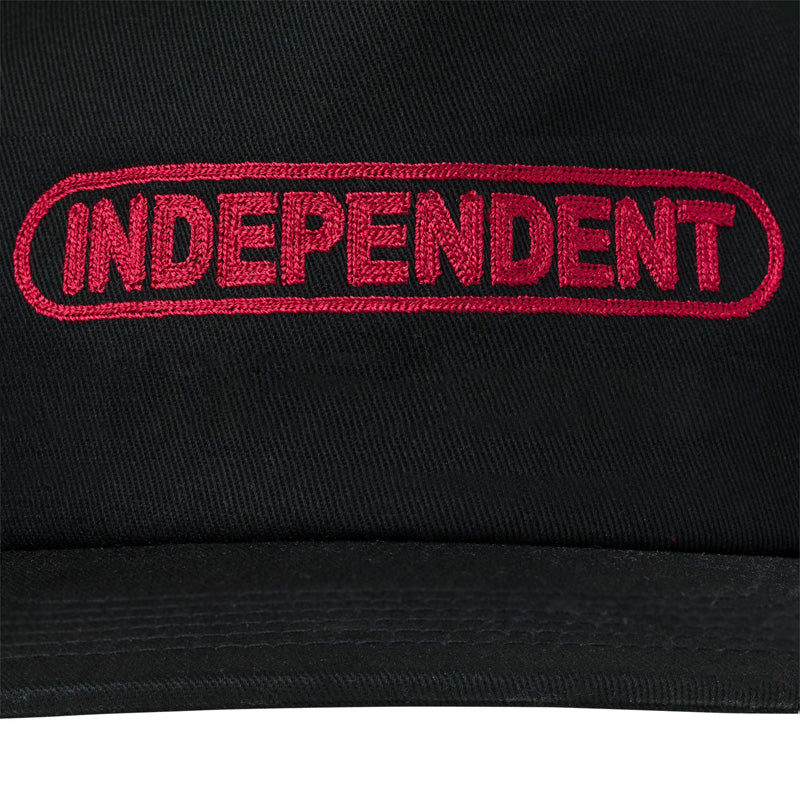 INDEPENDENT キャップ "BASEPLATE SNAPBACK CAP" (Black)