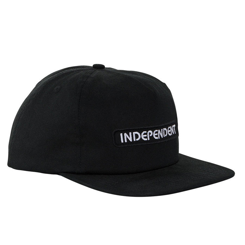 INDEPENDENT　キャップ　"B/C GROUNDWORK SNAPBACK CAP"　(Black)